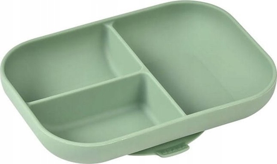 Изображение Beaba Beaba Trójdzielny Talerz z Przyssawk Sage Green zielony