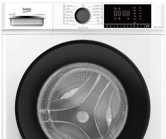 Picture of Beko B1WFM2741WBEE Washing machine, Freestanding, Front loading, Washing capacity 7 kg, White | BEKO
