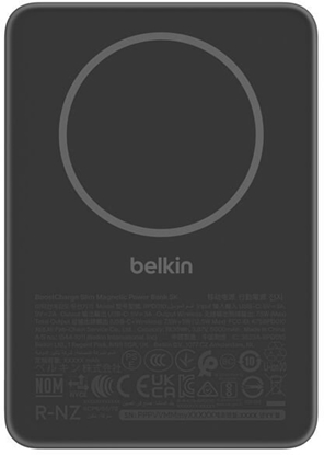 Attēls no Belkin BoostCharge Slim 5000mAh mag.Powerb. 7,5W schw.BPD010hqBK