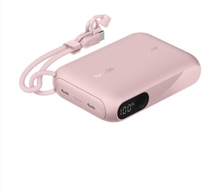 Attēls no Belkin Powerbank mit Display 20W 10.000mAh USB-C rosa  BPB027hqPK