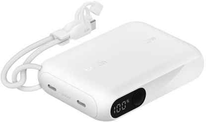 Attēls no Belkin Powerbank mit Display 20W 10.000mAh USB-C weiß  BPB027hqWH