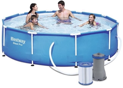 Attēls no Bestway BASEN STELAOWY OWALNY 305X76 CM Z POMP BESTWAY 56408