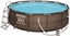 Изображение Bestway Basen stelaowy rattanowy pompa+filtr+drabinka 366x100 cm (56709)