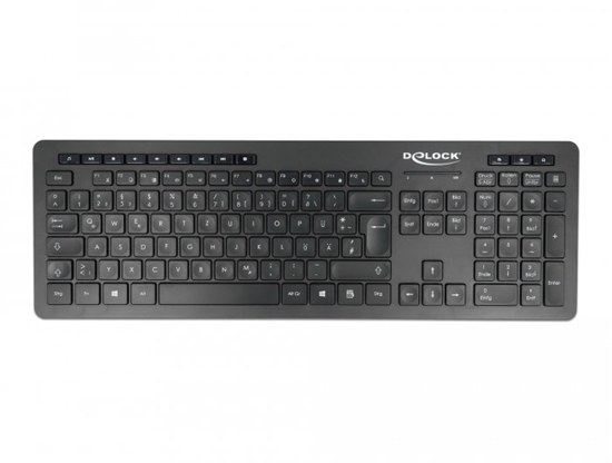 Picture of Bezvadu USB klaviatūra, 2.4GHz, melna, Delock