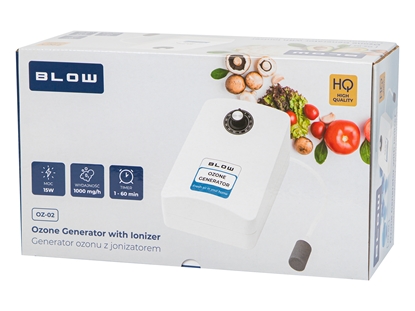 Attēls no BLOW OZ-02 ozonators gaisam un ūdenim ar jonizāciju, baktēriju un smaku noņemšanai , 1000 mg/h