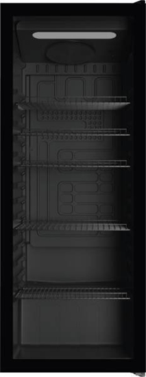 Picture of Bomann KSG 7292 black Glass Door Refrigerator 143 cm