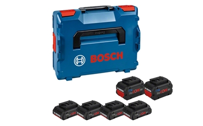 Attēls no Bosch Bosch 4x battery ProCORE 18V 4.0Ah + 2x battery ProCORE 18V 8.0Ah Professional (blue/black, L-BOXX, AMPShare Alliance)