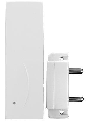 Attēls no BRAVO FL ir bezvadu plūdu detektors ūdens noplūdes noteikšanai aizsargājamā vietā.