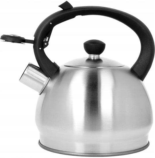 Picture of Brunbeste Czajnik na gaz stalowy z gwizdkiem 1.8L indukcja czarny satynowy BRUNBESTE BB-2434