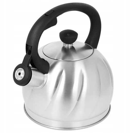Picture of Brunbeste Czajnik na gaz stalowy z gwizdkiem 1.8L indukcja srebrny BRUNBESTE BB-2385