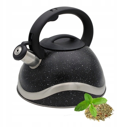 Attēls no Brunbeste Czajnik stalowy duy 3.0L Tradycyjny z gwizdkiem czarny indukcja BRUNBESTE BB-2275