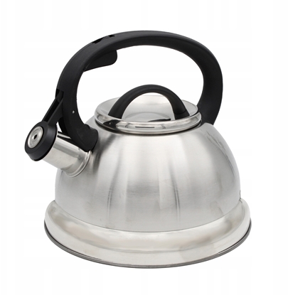 Attēls no Brunbeste Czajnik stalowy z gwizdkiem 2.5L indukcja gaz tradycyjny srebrny BRUNBESTE BB-2272