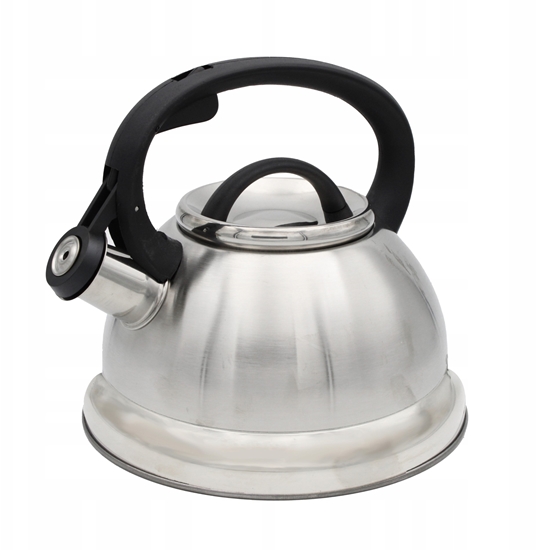Picture of Brunbeste Czajnik stalowy z gwizdkiem 2.5L indukcja gaz tradycyjny srebrny BRUNBESTE BB-2272