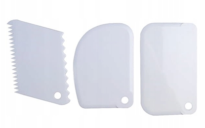 Attēls no Brunbeste Szpatuy cukiernicze 3-ele zestaw szpatu szpatuki do tortu ciasta BRUNBESTE BB-1681