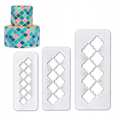 Attēls no Brunbeste Wykrojniki cukiernicze do lukru kremu masy cukrowej ciasta wykrawacze 3-ele BRUNBESTE BB-3304