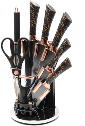 Attēls no Brunbeste Zestaw noy kuchennych w stojaku noe kuchenne komplet 9-ele BRUNBESTE BB-3800