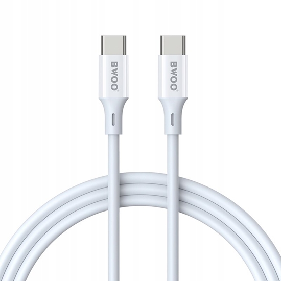 Изображение BWOO Cable USB-C - USB-C 2m 60W ABS + TPE white