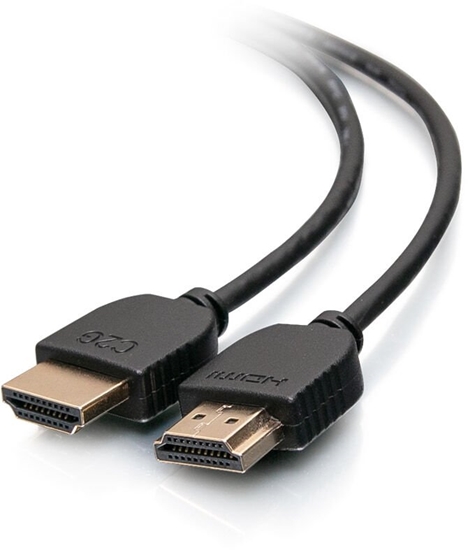 Picture of C2G 2ft 4K HDMI Cable - Ultra Flexible Cable with Low Profile Connectors - Kabel HDMI - HDMI mski zu HDMI mski - 61 cm - podwójna izolacja - czarny