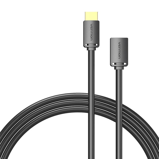 Изображение CABLE HDMI MALE/FEMALE 4K/0.5M BLACK AHCBD VENTION