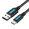 Изображение CABLE USB-C TO USB2.0/1M BLACK COKBF VENTION