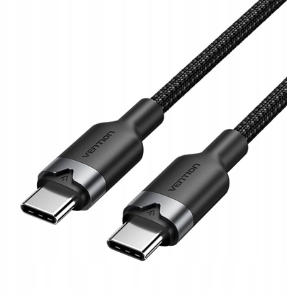 Attēls no CABLE USB-C TO USB-C/1M BLACK TRDBF VENTION