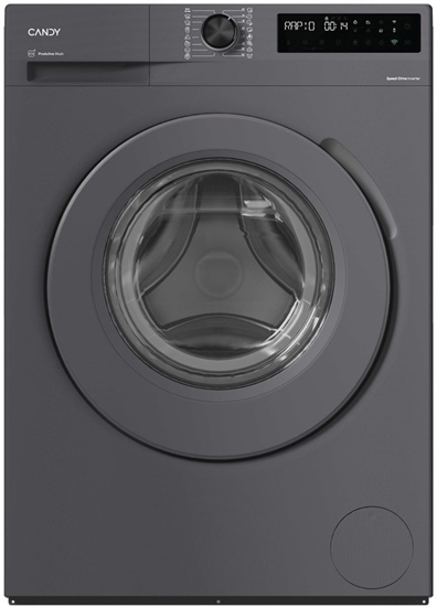Изображение Candy Washing machine | BR 26SSR6G-S | Energy efficiency class A | Front loading | Washing capacity 6 kg | 1200 RPM | Depth 42 cm | Width 59.5 cm | Display | Digital | Steam function | Wi-Fi | Grey