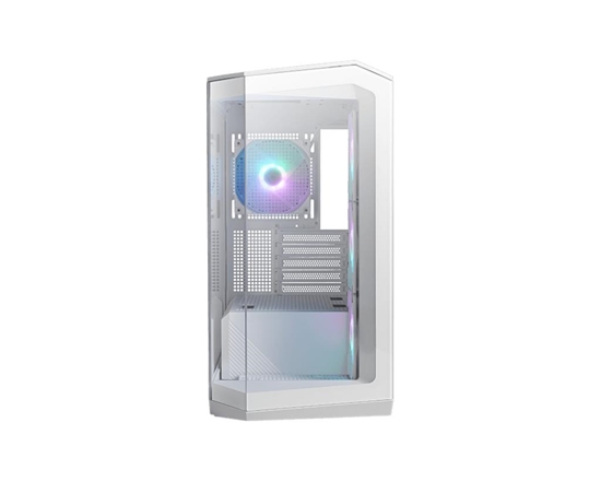Picture of Case|MSI|MidiTower|Case product features Transparent panel|Not included|MicroATX|Colour White|MAGPANOM100RPZWHITE