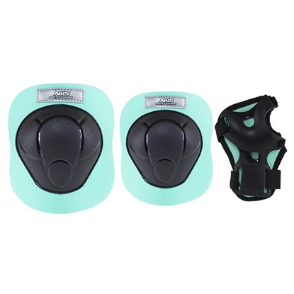 Attēls no Ceļa un plaukstas sargi H210 SIZE M BLACK-MINT PROTECTORS SET NILS EXTREME