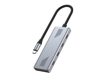Attēls no Centrālmezgls Gembird 4-port Type-C hub 4x USB type-C USB 3.2 (Gen 2)