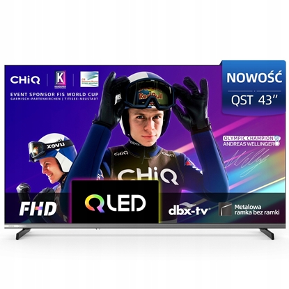 Attēls no CHiQ L43QST TV 43", FHD, QLED, ultratenká, Android14, Dolby Audio, Frameless