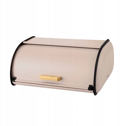 Attēls no Chlebak Brunbeste Chlebak metalowy pojemnik na chleb pieczywo buki 35x24x14.5cm beowy BRUNBESTE BB-7703