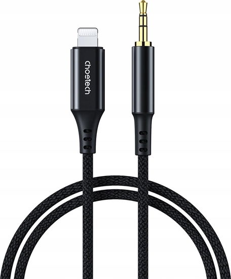 Изображение Choetech Kabel Choetech AUX007 Lighting / mini jack 3.5mm 1 m - czarny