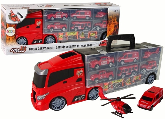 Изображение Ciarówka Stra Poarna Laweta Autka Zestaw LEAN Toys