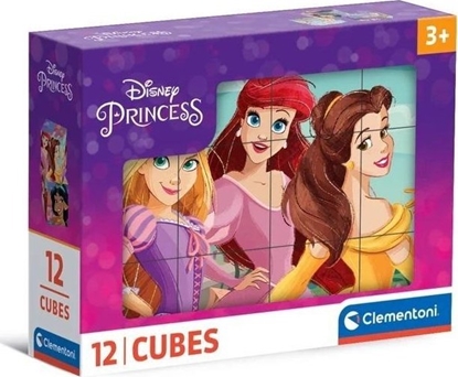 Picture of Clementoni CLE Cubi klocki 12 Disney Princess 41197