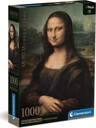 Attēls no Clementoni CLE puzzle 1000 Compact Museum Leonardo-Gio..39708