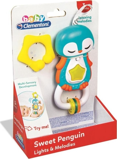 Picture of Clementoni -GRZECHOTKA B/O 15X7X22 CLM PINGWIN B/C