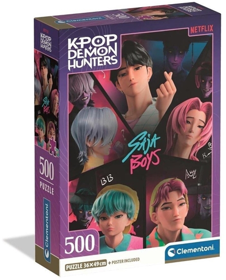 Изображение Clementoni Puzzle 500 Compact K-pop Demon Hunters
