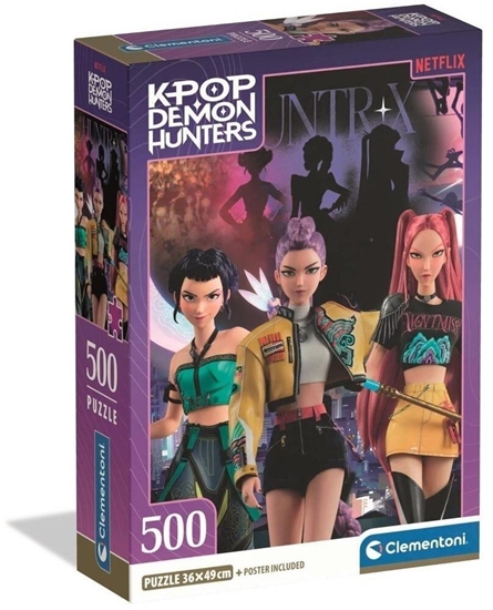 Изображение Clementoni Puzzle 500 Compact K-pop Demon Hunters