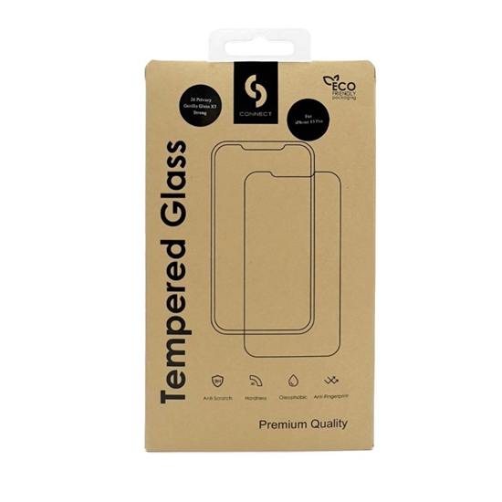 Picture of Connect Apple iPhone 14/13/13 Pro/16e/SE4 3D Corning Gorilla Glass 5X stong Black