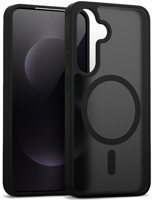 Attēls no Crong Hybrid Matte Magnetic - Etui MagSafe Samsung Galaxy S25 FE (czarny)