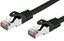 Picture of C-Tech C-TECH kabel patchcord Cat6, FTP, czarny, 1m