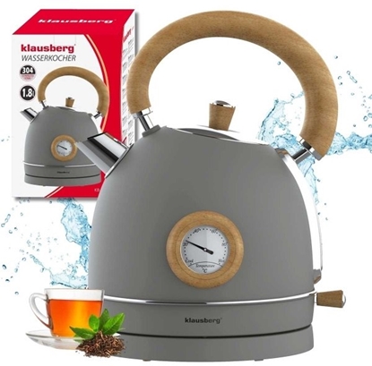 Attēls no Czajnik Klausberg CZAJNIK ELEKTRYCZNY 1,8L Z TERMOMETREM KLAUSBERG KB-9009 RETRO