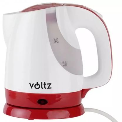 Attēls no Czajnik Sencor Oliver Voltz 55551230FR czajnik elektryczny 1300W 0.9L bezprzewodowy w kolorze biaym/czerwonym 55551230FR (3800235300855)