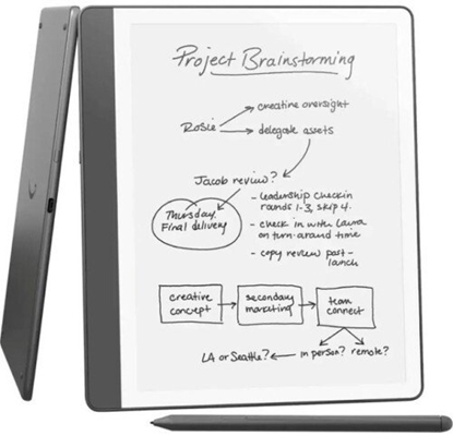 Изображение Czytnik Czytnik Ebook New Kindle Scribe - 2024 release 10.2 glare-free 16GB Wi-Fi (Without Lockscreen Ads) with Premium Pen Tungsten + adowarka 20W USB-C/USB-A EZC105W