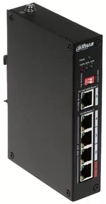 Attēls no Dahua Technology Dahua PFT1500 Extender PoE 5-portowy z 4-portowym PoE Out i 1-portowym PoE In