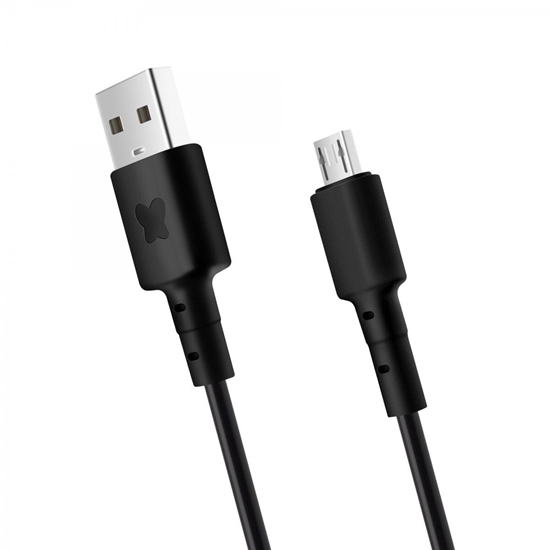 Picture of Dane i adujcy kabel Bonbon s konektory USB/micro USB, 1 metr, czarny