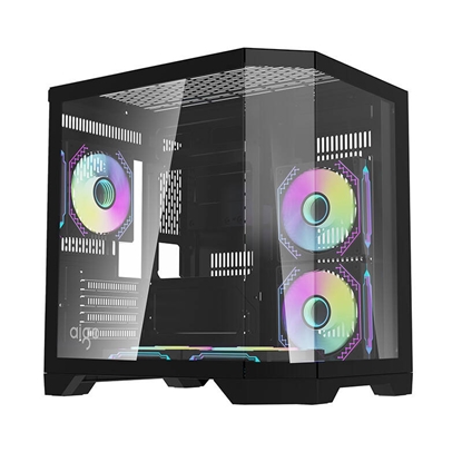Изображение Darflash FT350 computer case + 5 aRGB fans (black)