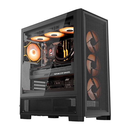 Изображение Obudowa Darkflash AirNova ARGB czarna + 3 wentylatory