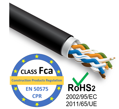 Attēls no Datortīklu kabelis, STEINMARK, CAT5E UTP,iekšdarbu/ārdarbu montāžai, 305m