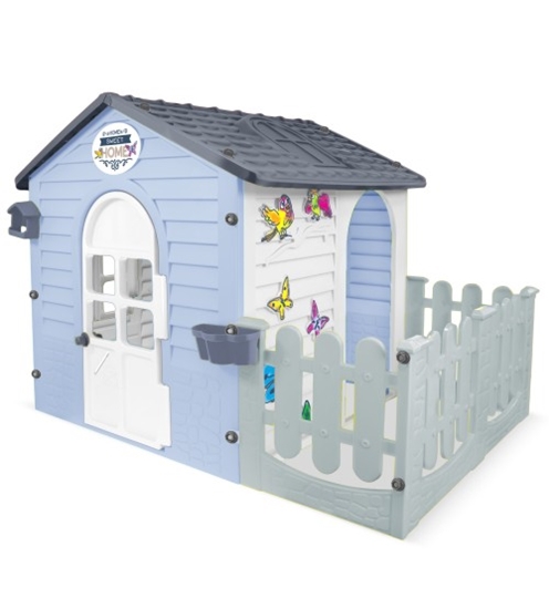 Picture of Dārza mājiņa ar žogu (gaiši zila) 13180, Mochtoys